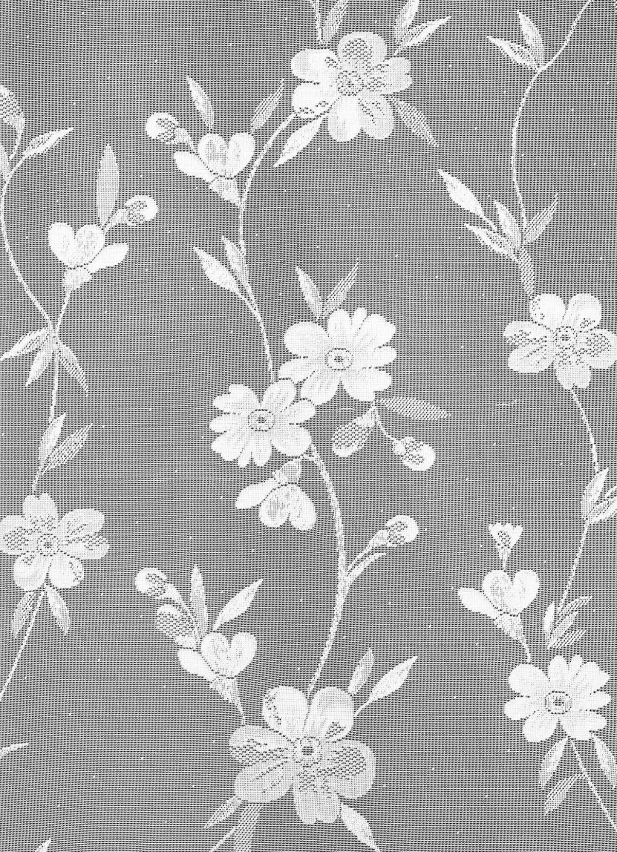 Best BADER Langstore Blumenranke mit Universalschienenband WEISS