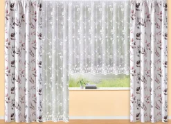 Best BADER Langstore Blumenranke mit Universalschienenband WEISS