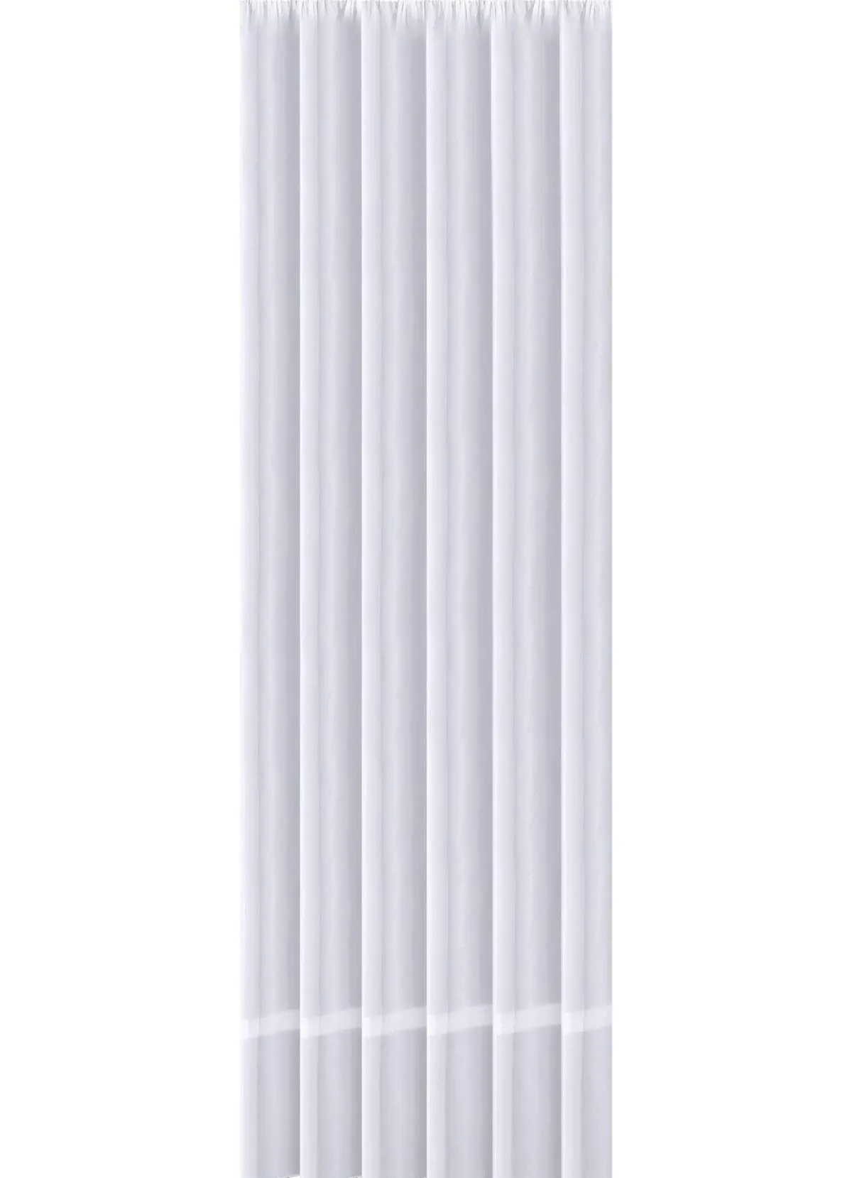 New BADER Langstore mit eingewebten Glanzstreifen WEISS