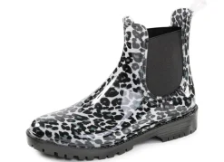 New laurakent , trendige Regenstiefeletten, mit herausnembarer Textileinlage SCHWARZ-EISGRAU