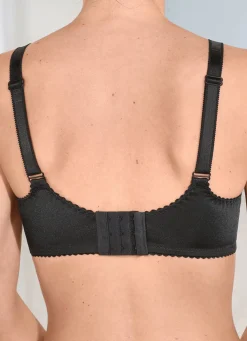 LAURINA BH mit buntem Blumendessin SCHWARZ-BUNT