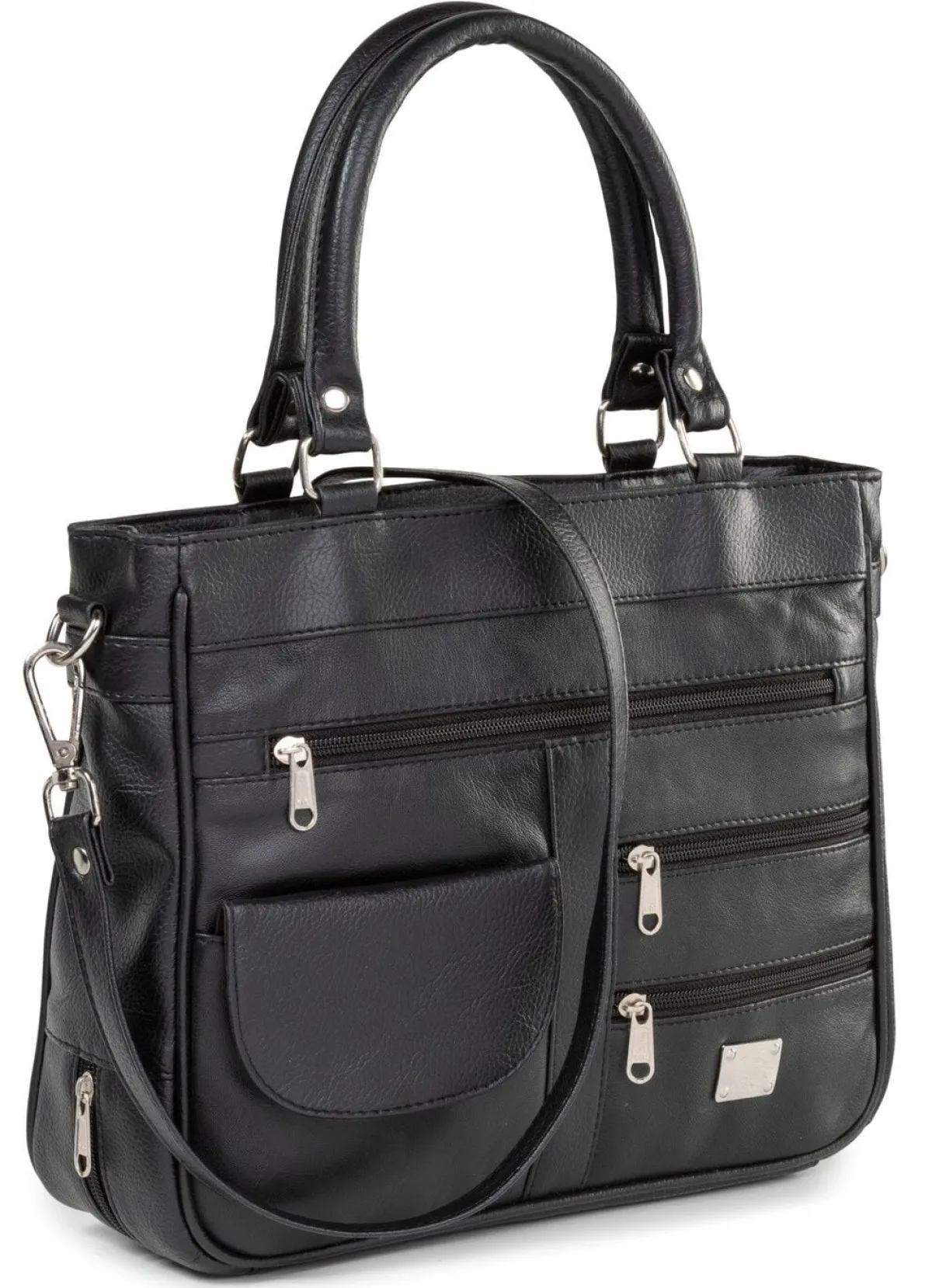 Clearance LAURINA , Damen, Tasche, mit abnehmbarer, verstellbarer Umhängeriemen SCHWARZ