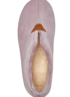 Discount LAURINA Hausschuh aus samtigen Textilmaterial PASTELLFLIEDER