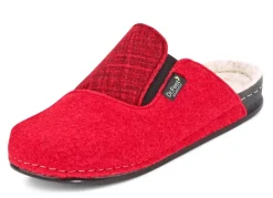 Online LAURINA , klassische Damen-Hausschuhe, Weite H, mit Gummizug ROT