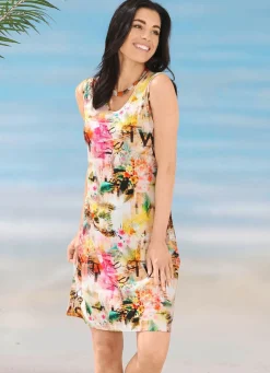 Discount LAURINA Kleid mit farbbrillantem Druckdessin MULTICOLOR