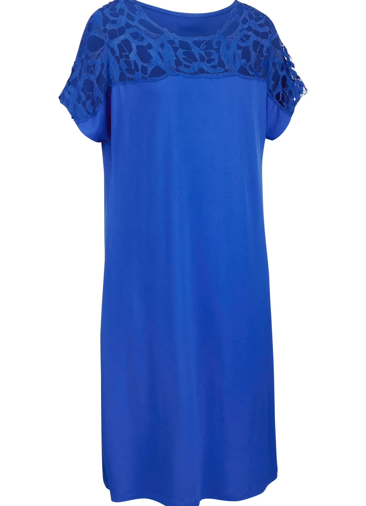 Sale LAURINA Kleid mit Stickereispitze ROYALBLAU