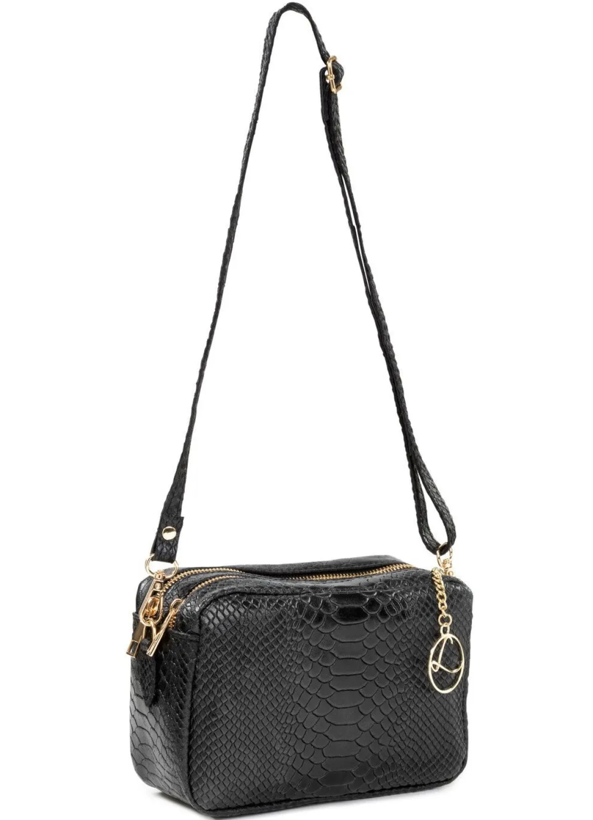 Outlet LAURINA , Mini-Tasche, Damen, mit abnehmbarem, verstellbarem Umhängeriemen SCHWARZ