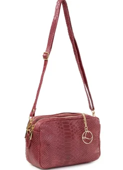Discount LAURINA , Mini-Tasche, Damen, mit abnehmbarem, verstellbarem Umhängeriemen BORDEAUX