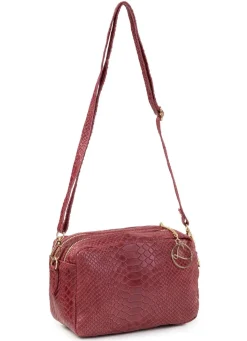 Discount LAURINA , Mini-Tasche, Damen, mit abnehmbarem, verstellbarem Umhängeriemen BORDEAUX