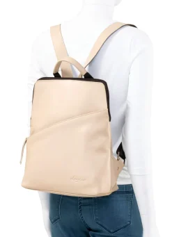 Sale LAURINA , Rucksack, Damen, mit zwei verstellbaren Umhängeriemen KIESEL
