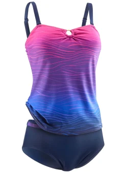 Outlet LAURINA Tankini mit verstell- und abnehmbaren Trägern und Softschalen MARINE-BUNT
