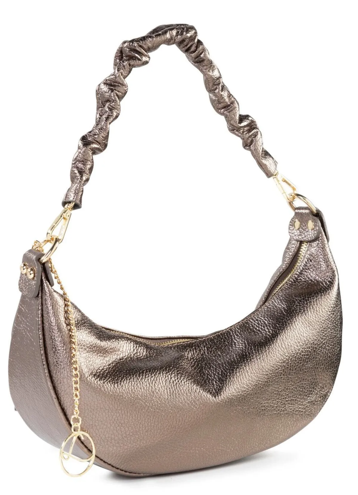 Clearance LAURINA Tasche aus genarbtem Kalb-Nappaleder BRONZE
