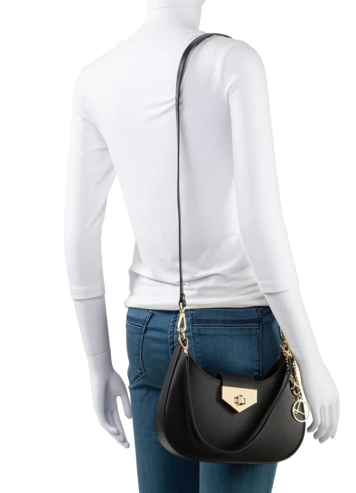 Clearance LAURINA Tasche aus Kalb-Nappaleder SCHWARZ