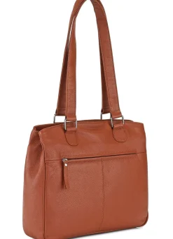 LAURINA , Tasche, Damen, aus Leder COGNAC