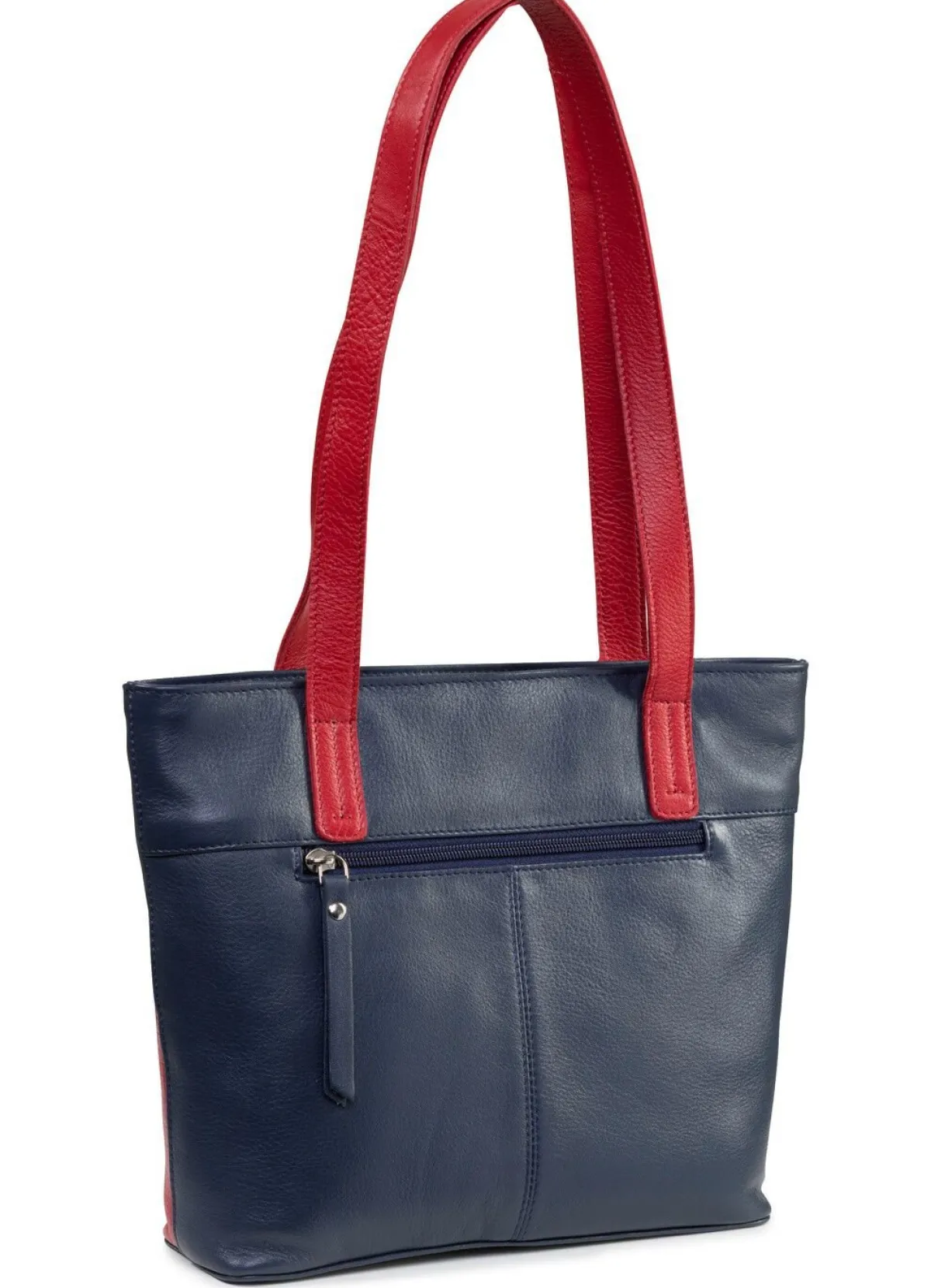 Online LAURINA , Tasche, Damen, aus Leder BLAU-WEISS-ROT