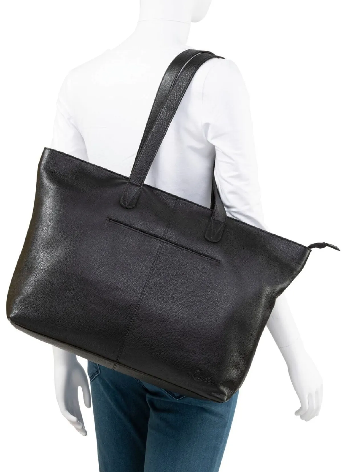 Clearance LAURINA , Tasche, Damen, aus Leder SCHWARZ