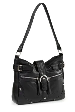 Online BADER Laurina, Tasche, Damen, aus Leder SCHWARZ