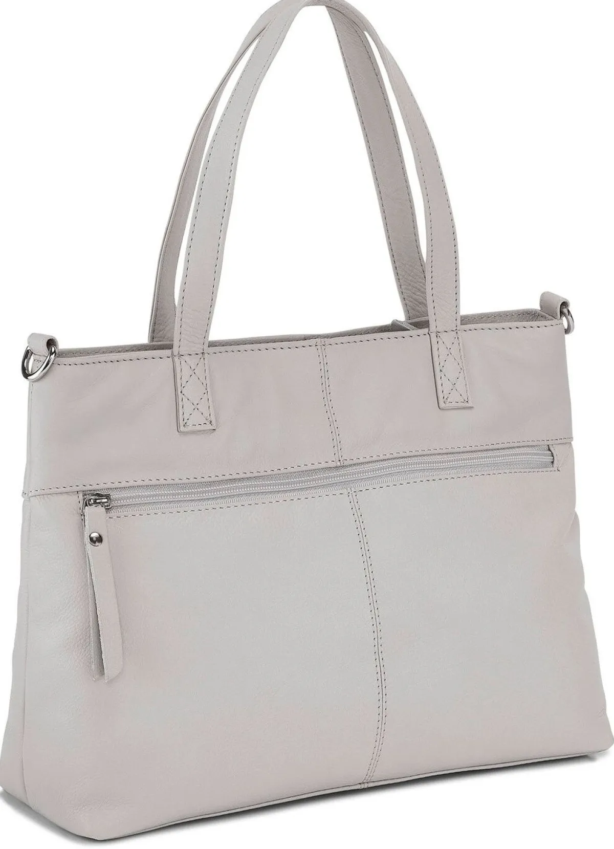 New LAURINA , Tasche, Damen, ein abnehmbarer, verstellbarer Umhängeriemen KIESEL