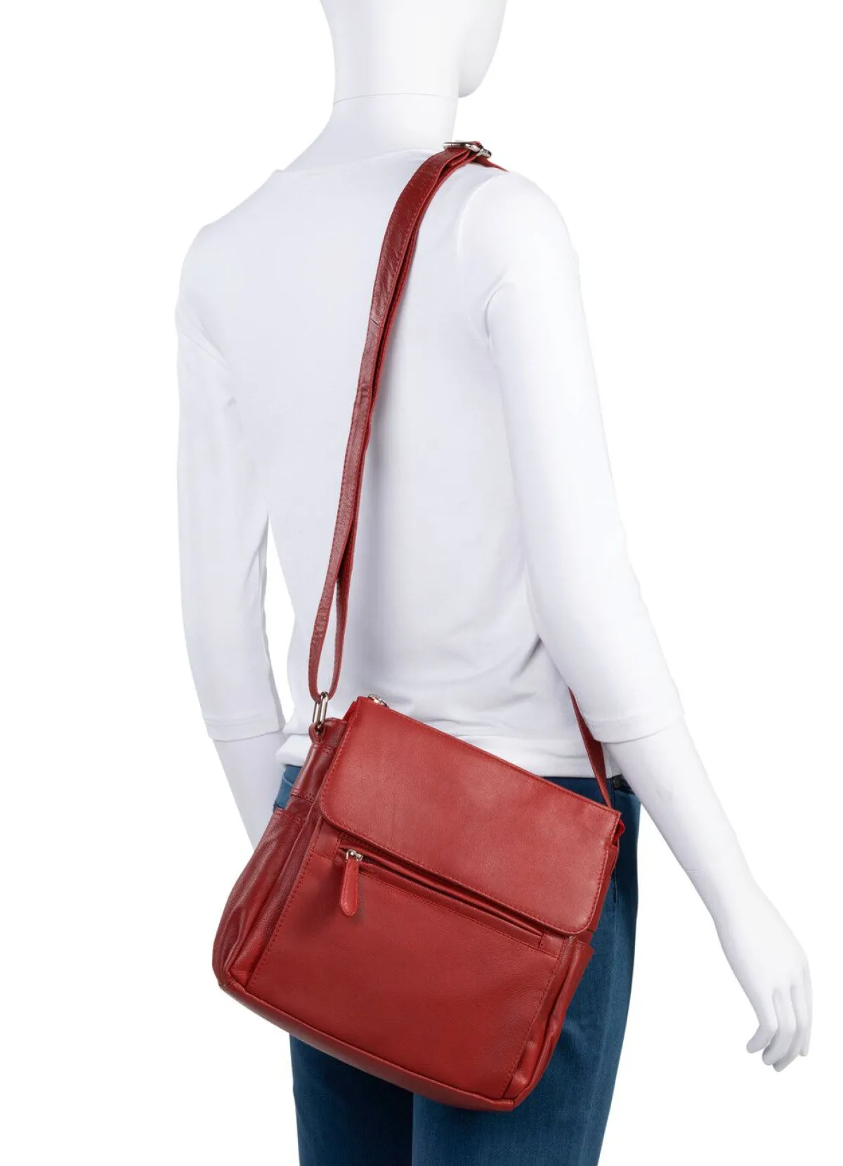 Clearance BADER Laurina, Tasche, Damen, mit verstellbarem Umhängeriemen RUBINROT