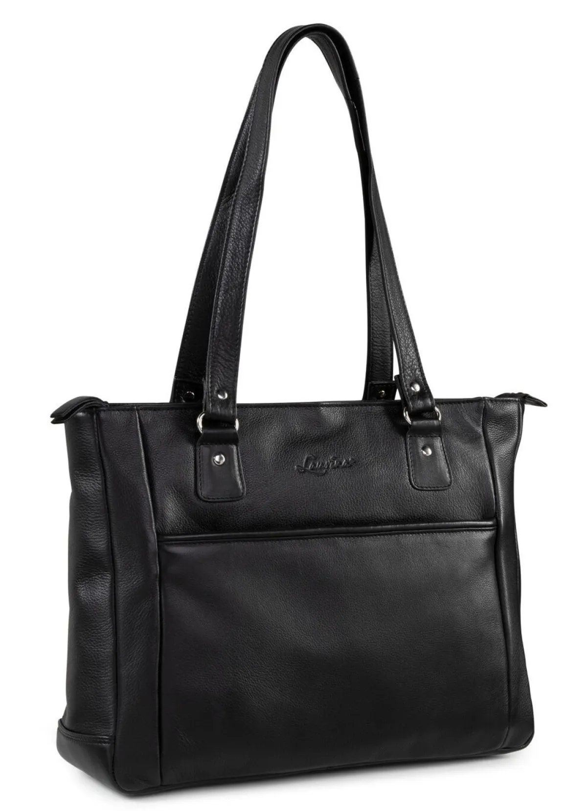 Discount LAURINA , Tasche, Damen, mit zwei Umhängeriemen SCHWARZ