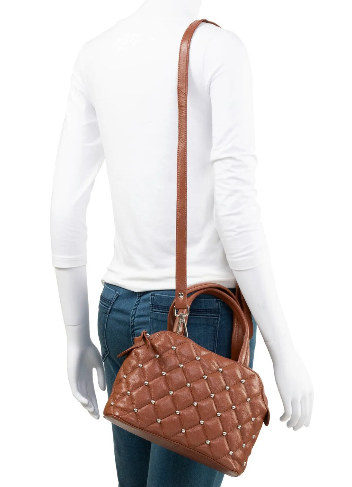 Sale LAURINA , Tasche, Damen, mit abnehmbarem, verstellbarem Umhängeriemen COGNAC