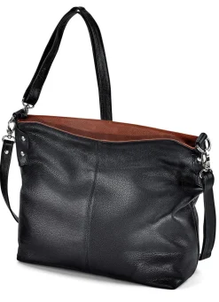 Outlet LAURINA , Tasche, Damen, mit verstellbarem Umhängeriemen SCHWARZ-MARONE
