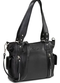 Best LAURINA , Tasche, Damen, mit abnehmbarem, verstellbarem Umhängeriemen SCHWARZ