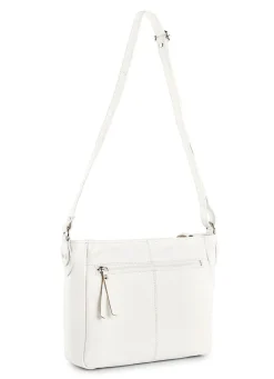 New LAURINA , Tasche, Damen, mit verstellbarem Umhängeriemen WEISS
