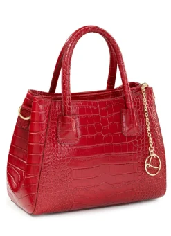 Discount LAURINA , Tasche, Damen, mit abnehmbarem, verstellbarem Umhängeriemen RUBINROT