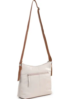 LAURINA , Tasche, Damen, mit verstellbarem Umhängeriemen KIESEL-COGNAC