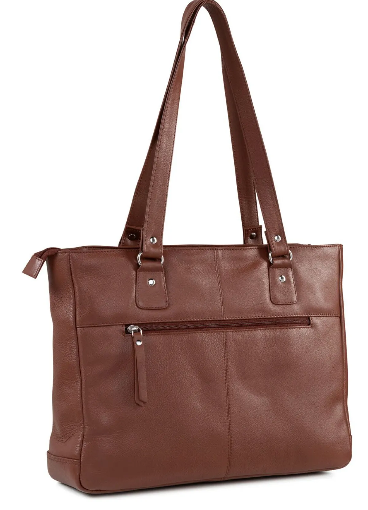 Clearance LAURINA , Tasche, Damen, mit zwei Umhängeriemen COGNAC
