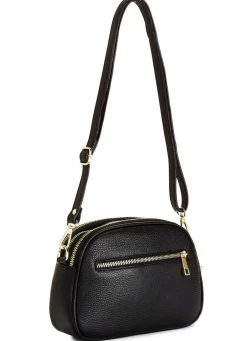 Hot LAURINA , Tasche, Damen, mit abnehmbarem Umhängeriemen SCHWARZ