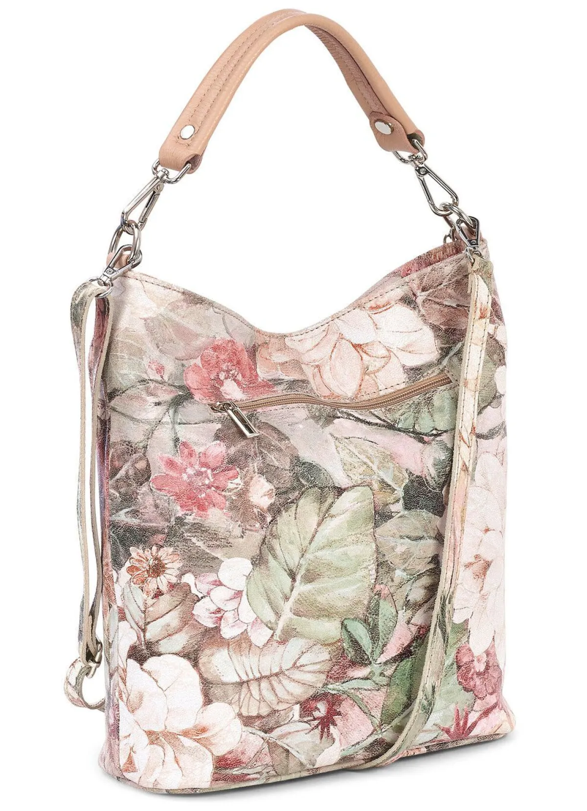 Clearance LAURINA , Tasche, Damen, mit verstellbarem Umhängeriemen ROSA-ECRU