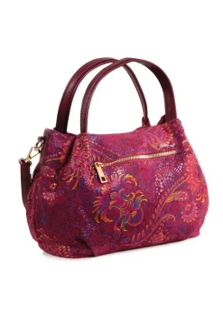 New LAURINA , Tasche, Damen, mit abnehmbarem, verstellbarem Umhängeriemen RUBINROT-BUNT