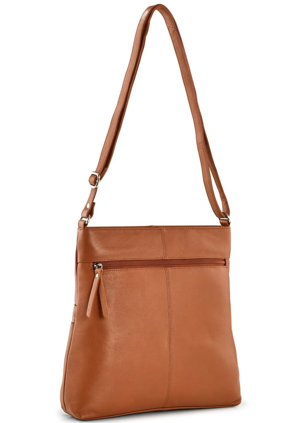 LAURINA , Tasche, Damen, mit verstellbarem Umhängeriemen COGNAC