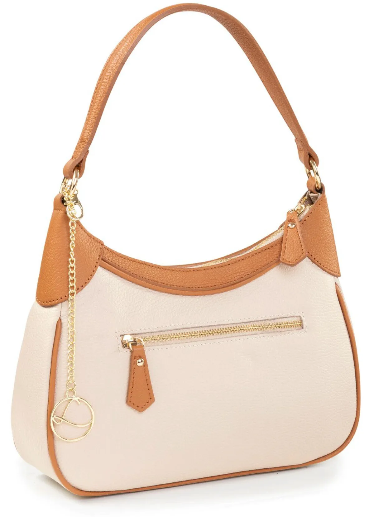 New LAURINA , Tasche, Damen, mit abnehmbarem, verstellbarem Umhängeriemen BEIGE-BRAUN