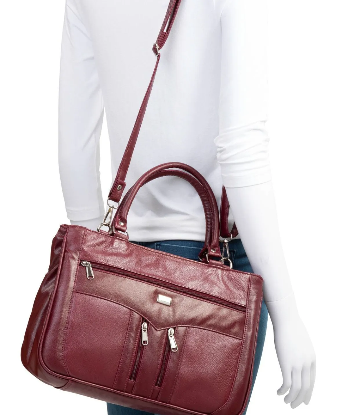 Clearance BADER Laurina, Tasche, Damen, mit abnehmbarem, verstellbarem Umhängeriemen BORDEAUX