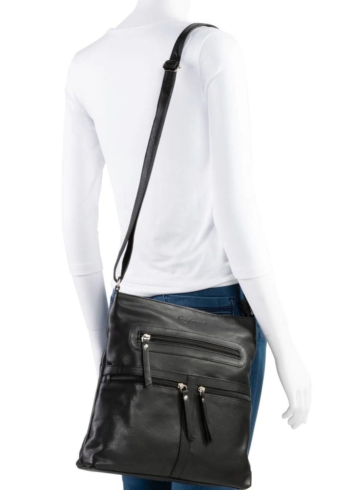 Discount LAURINA , Tasche, Damen, mit verstellbarem Umhängeriemen SCHWARZ