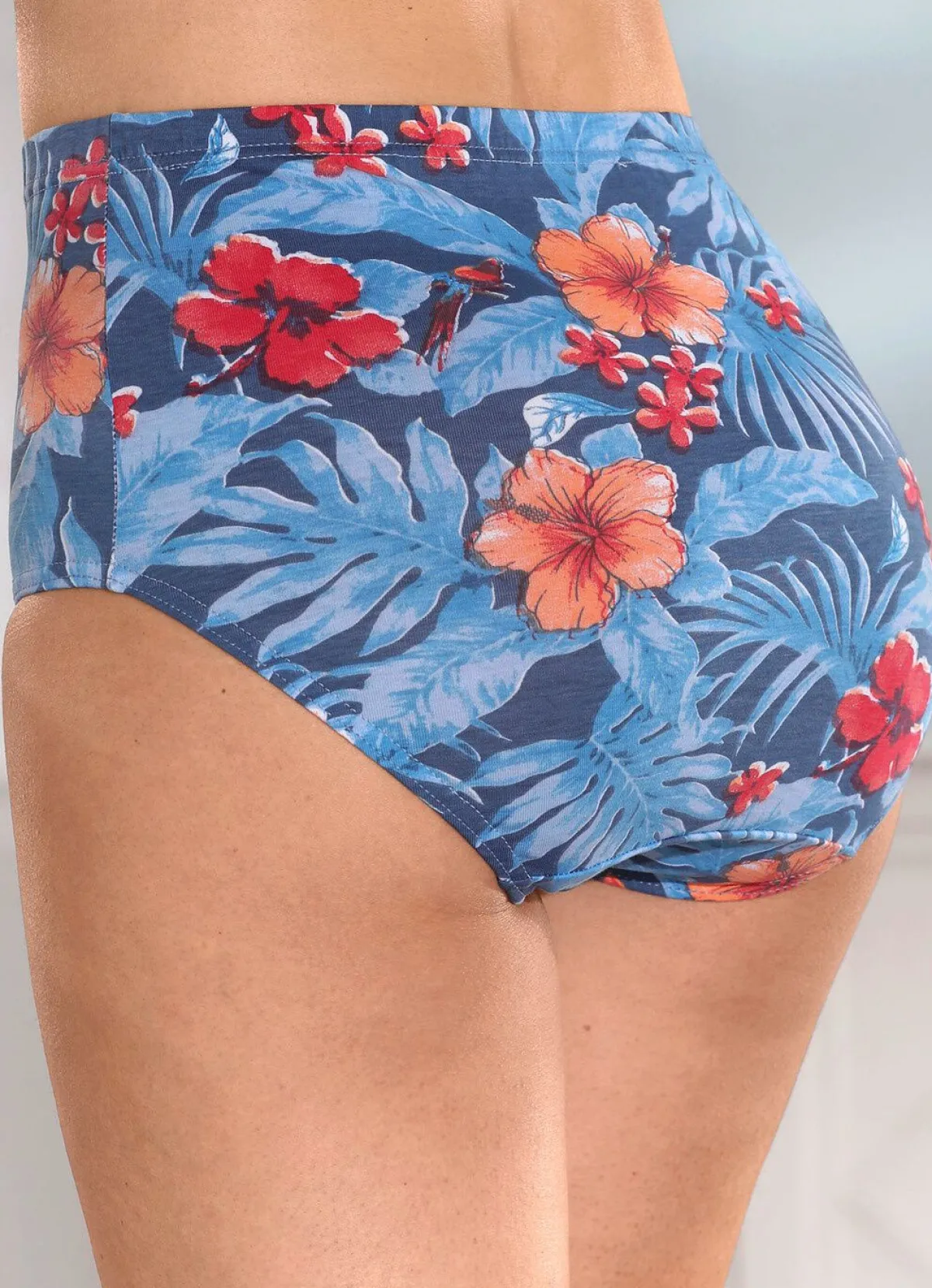 Best MONAMI Laurina Viererpack Slips mit Floraldessin JEANSBLAU-BUNT