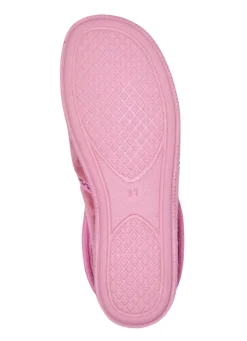 Online LAURINA , warme Damen-Hausschuhe, mit Gummizug ROSA
