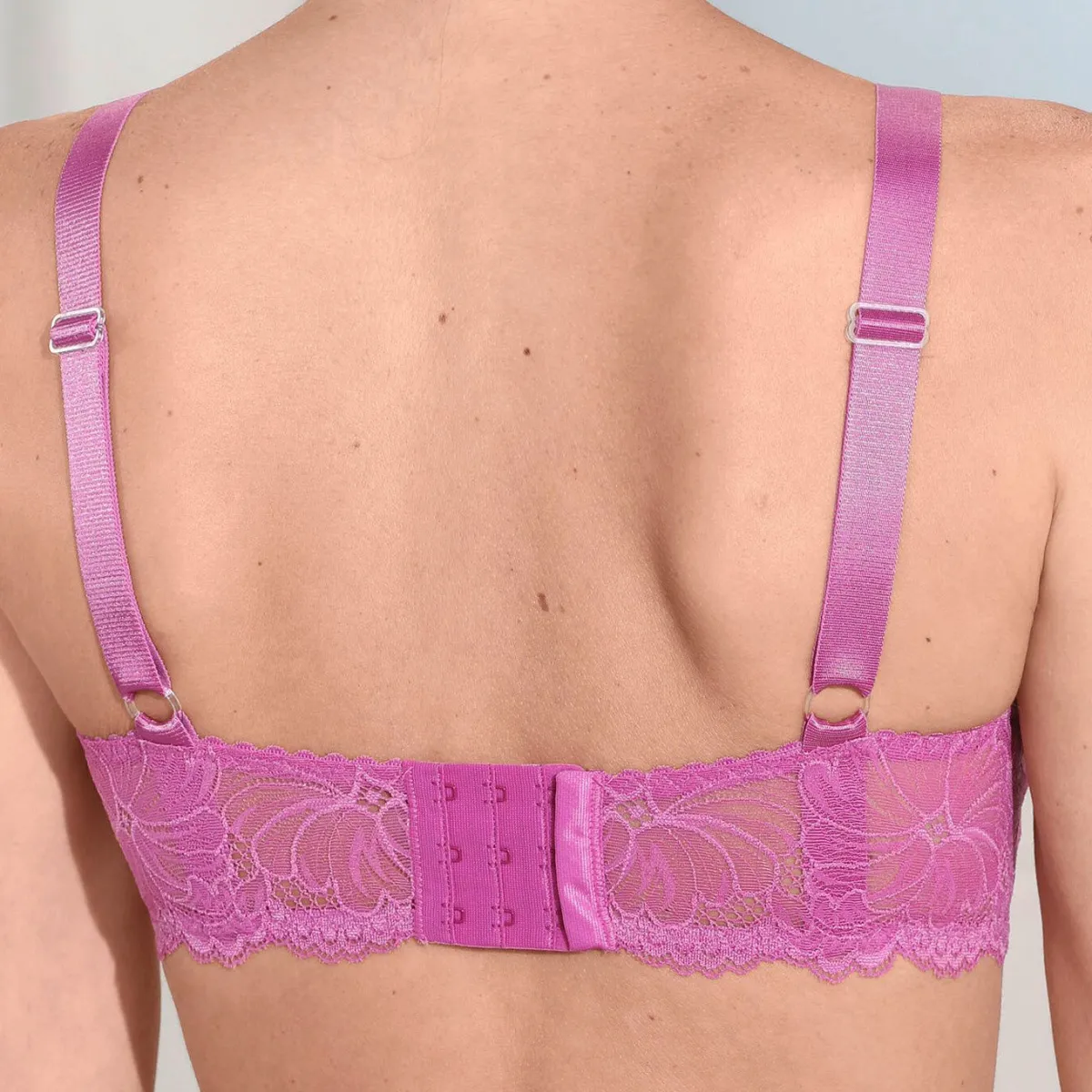 Hot LAURINA Zweierpack BH aus zarter Elastikspitze 1X AZALEE, 1X PUDER