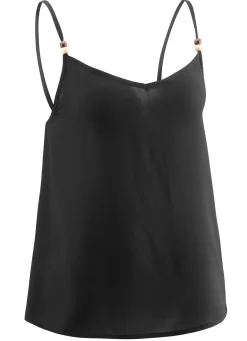 BADER Laurina Zweierpack Tops mit Spaghettiträgern 1x schwarz, 1x ecru