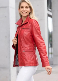 Outlet Caminari Lederkurzjacke von „“ KORALLE