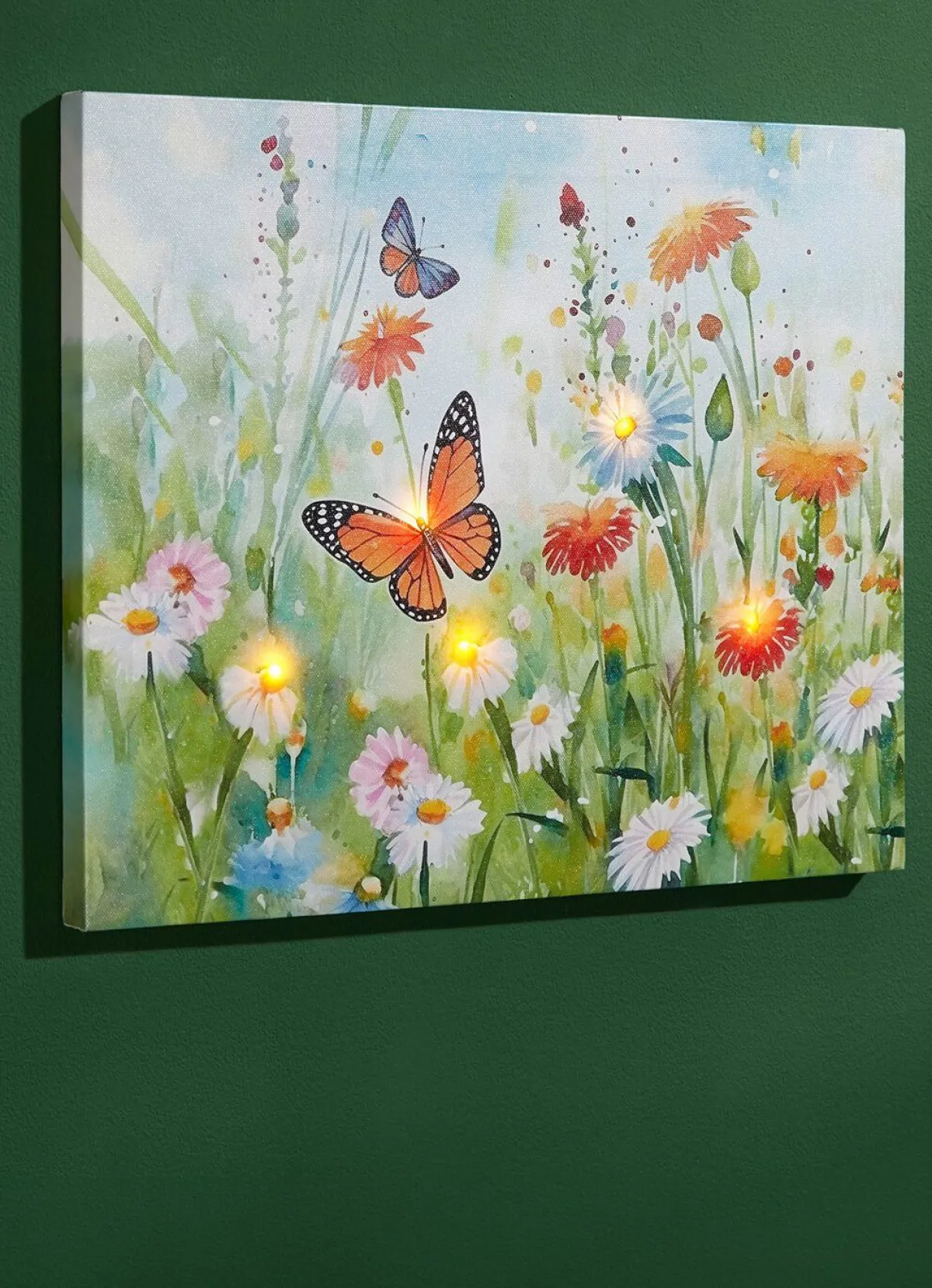 Outlet BADER LED-Leinwandbild auf Holzrahmen BUNT