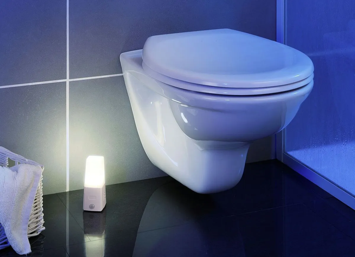 Best WENKO LED-Nachtlicht mit Bewegungssensor, 2er-Set WEISS