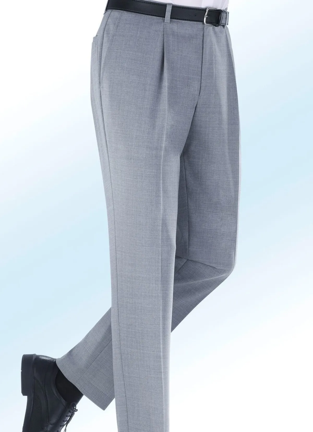 Hot KLAUS MODELLE MADE IN GERMANY Legere Dehnbundhose in 4 Farben HELLGRAU