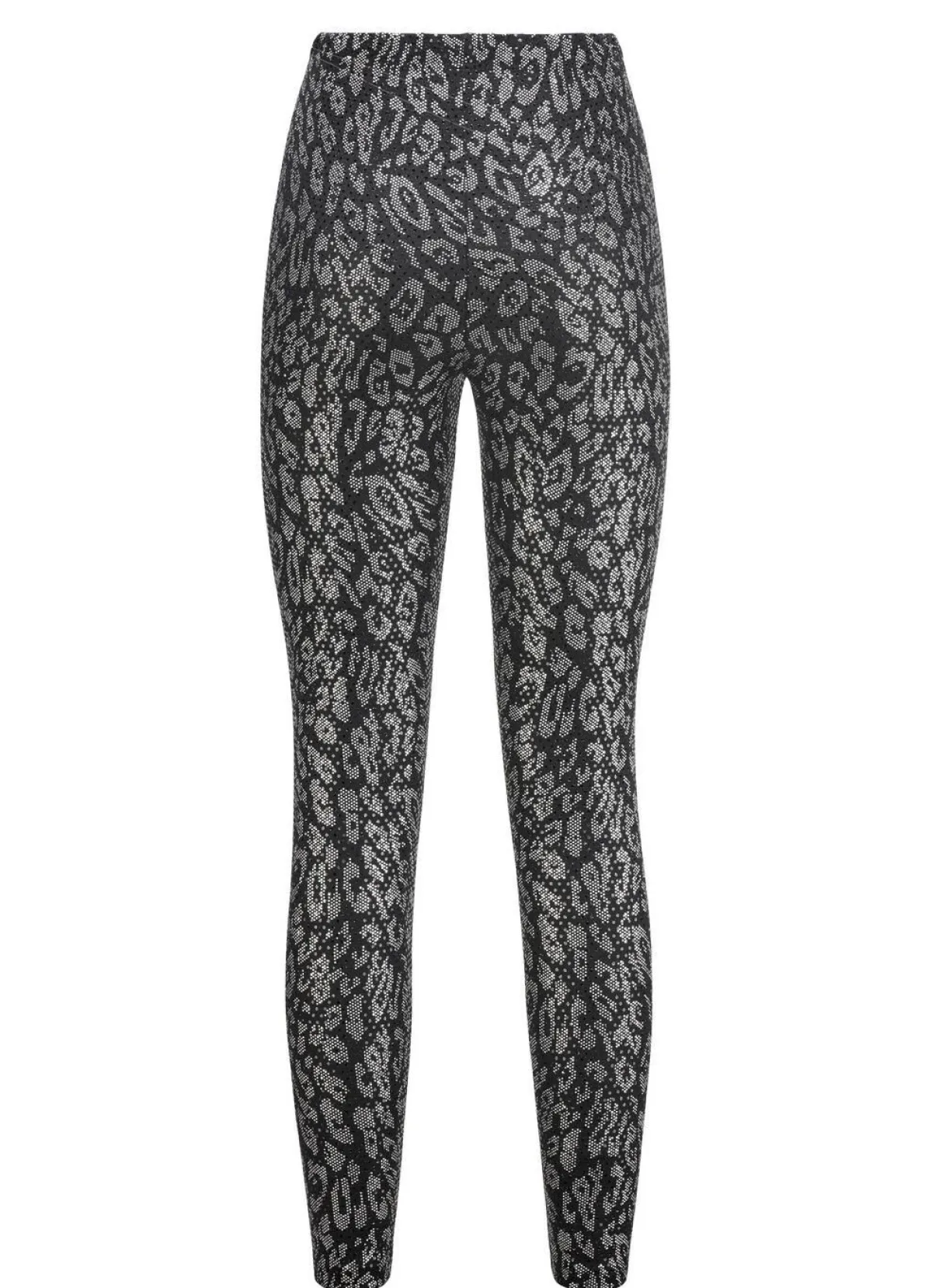 Best KLAUS MODELLE MADE IN GERMANY Leggings SCHWARZ-SILBERFARBEN