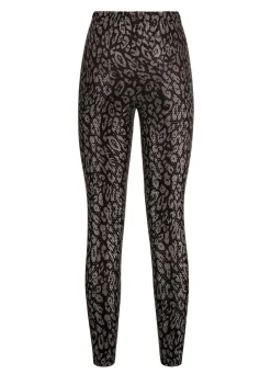 KLAUS MODELLE MADE IN GERMANY Leggings SCHWARZ-KUPFERFARBEN