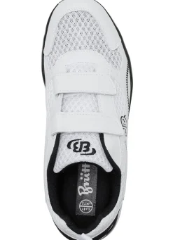 Discount BADER Leichte Herren-Slipper, mit herausnehmbarem Fußbett WEISS-SCHWARZ
