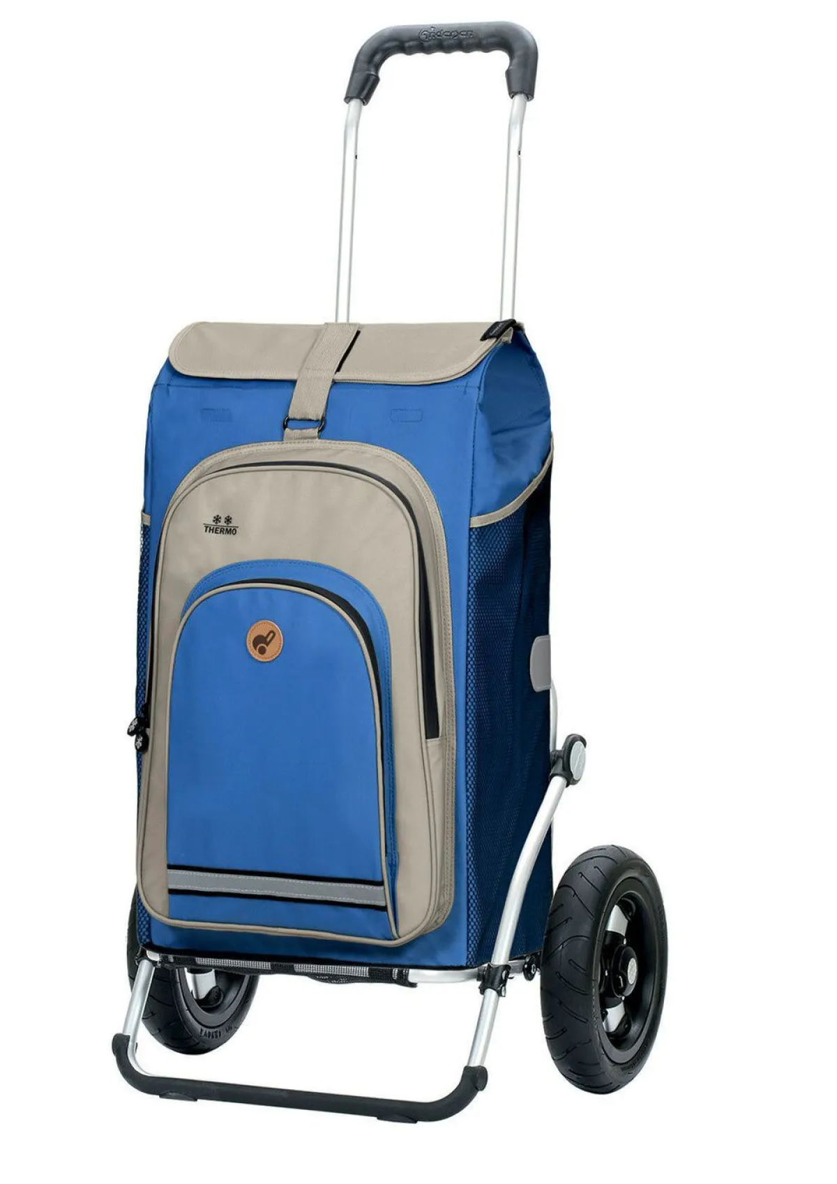 Best ANDERSEN Leichter und leiser Einkaufsroller Royal Shopper BLAU